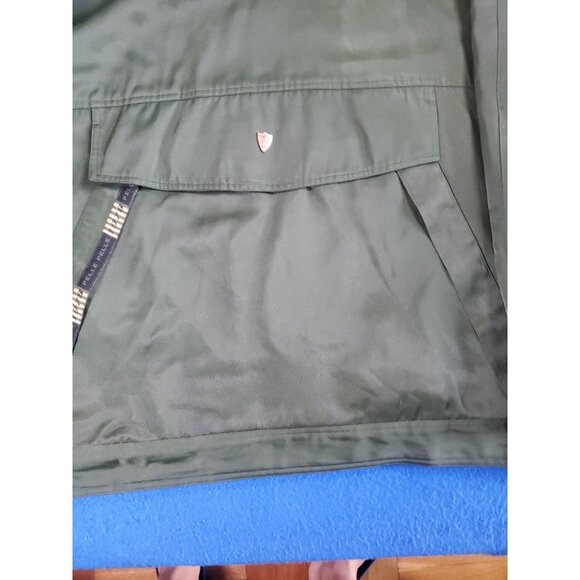 Vintage Pelle Pelle Marc Buchanan Acrylic Olive Green Men's Jacket Hoodie XXL - Picture 15 of 16